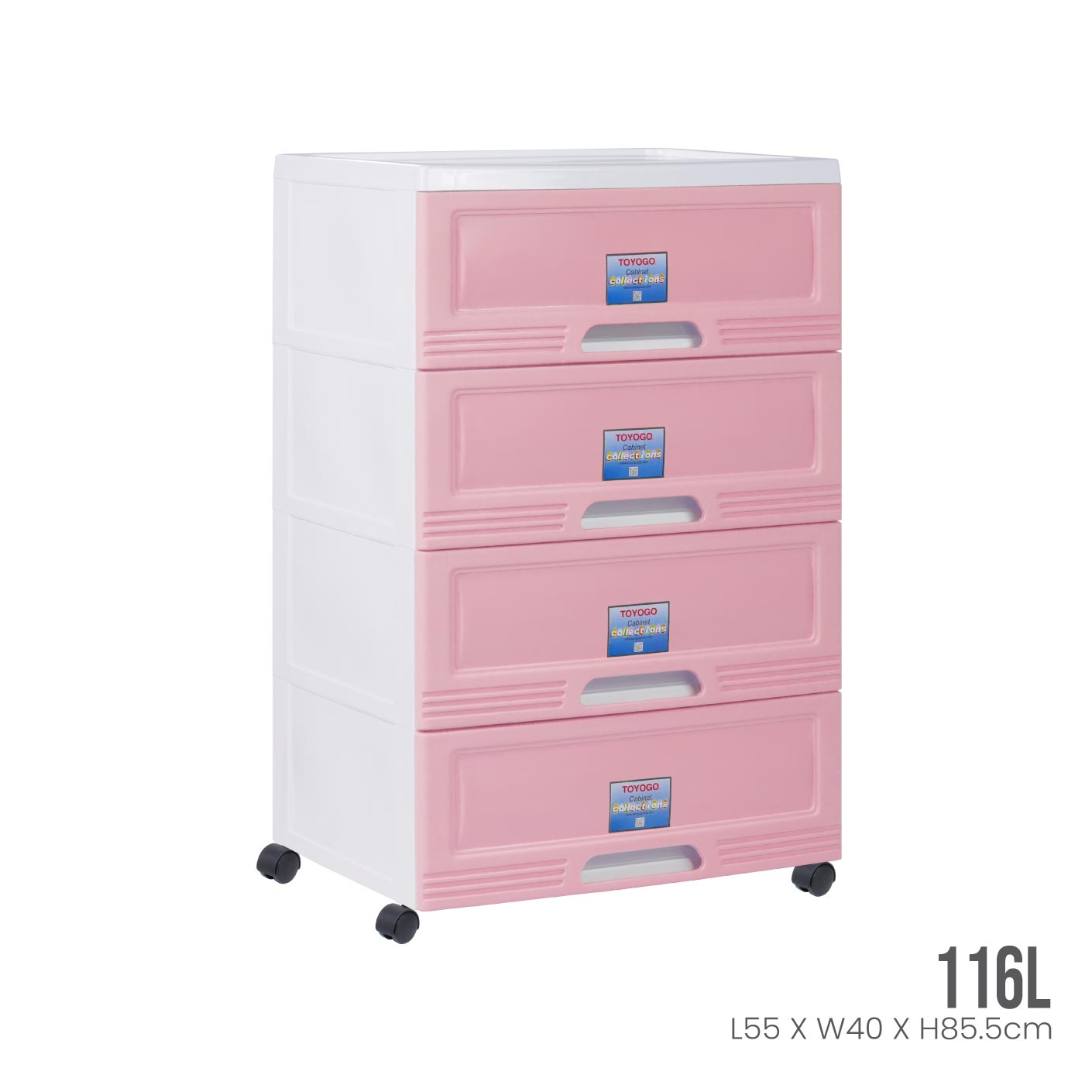4 TIER WIBBY CABINET W/WHEELS (609-4)
