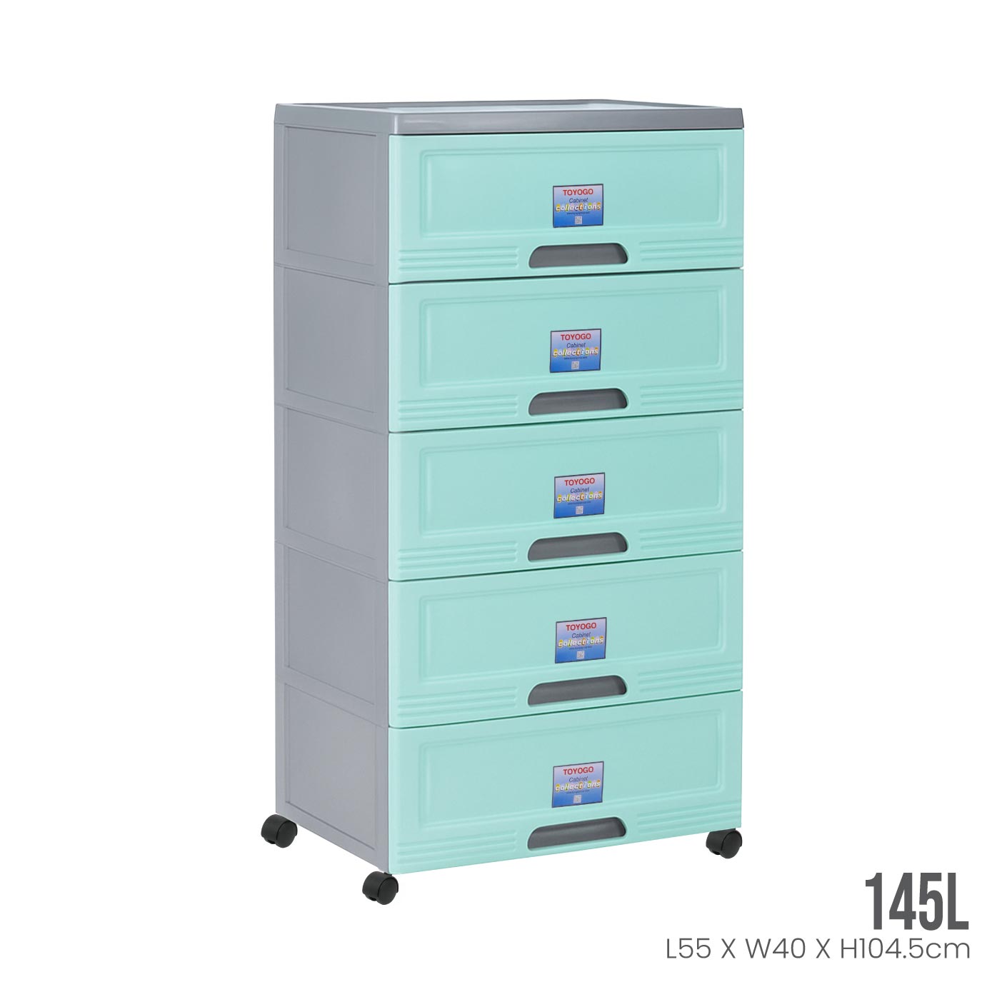 5 TIER WIBBY CABINET W/WHEELS (609-5)