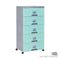 5 TIER WIBBY CABINET W/WHEELS (609-5)