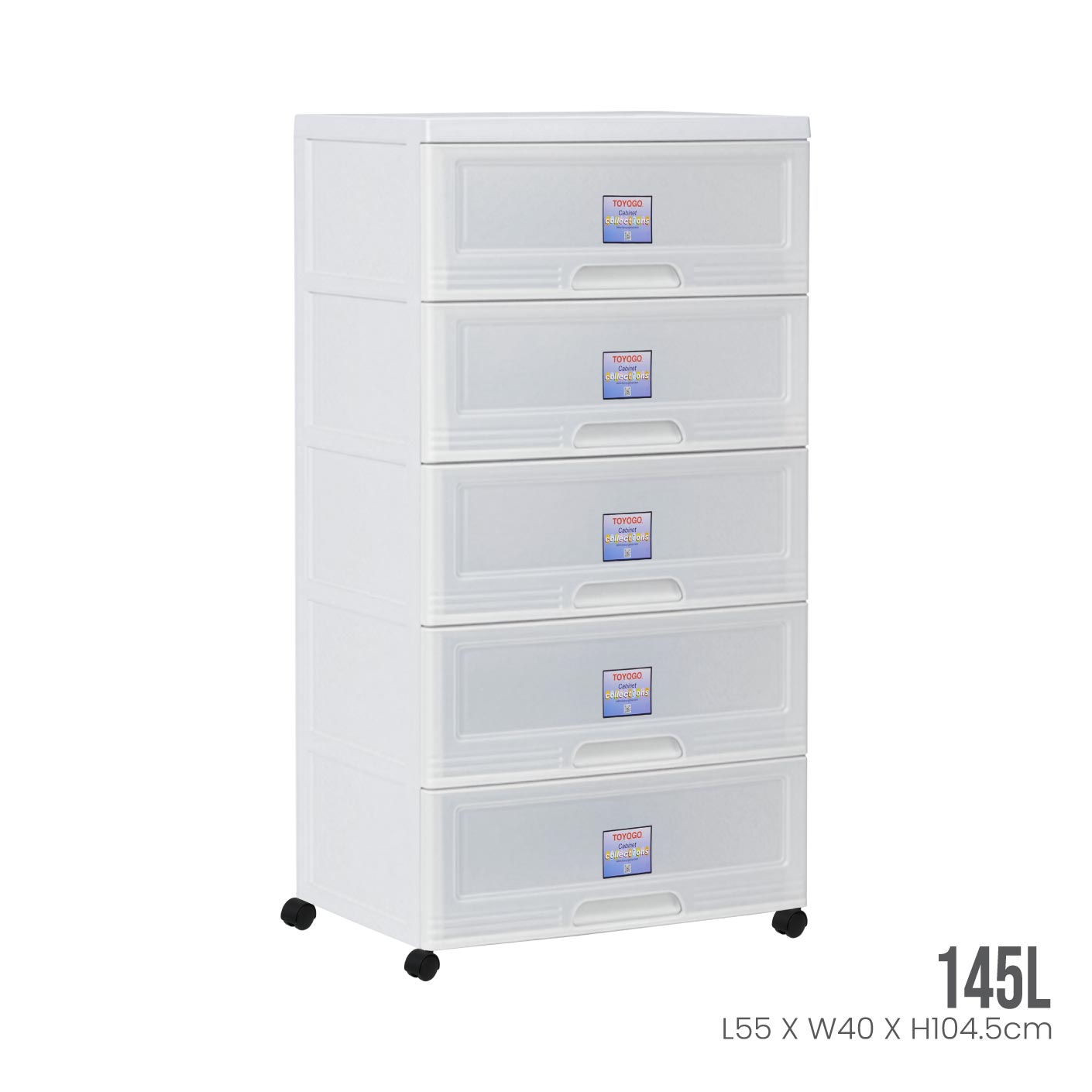 5 TIER WIBBY CABINET W/WHEELS (609-5)