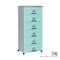 6 TIER WIBBY CABINET W/WHEELS (609-6)