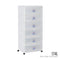 6 TIER WIBBY CABINET W/WHEELS (609-6)