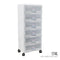 6 TIER WIBBY CABINET W/WHEELS (609-6)