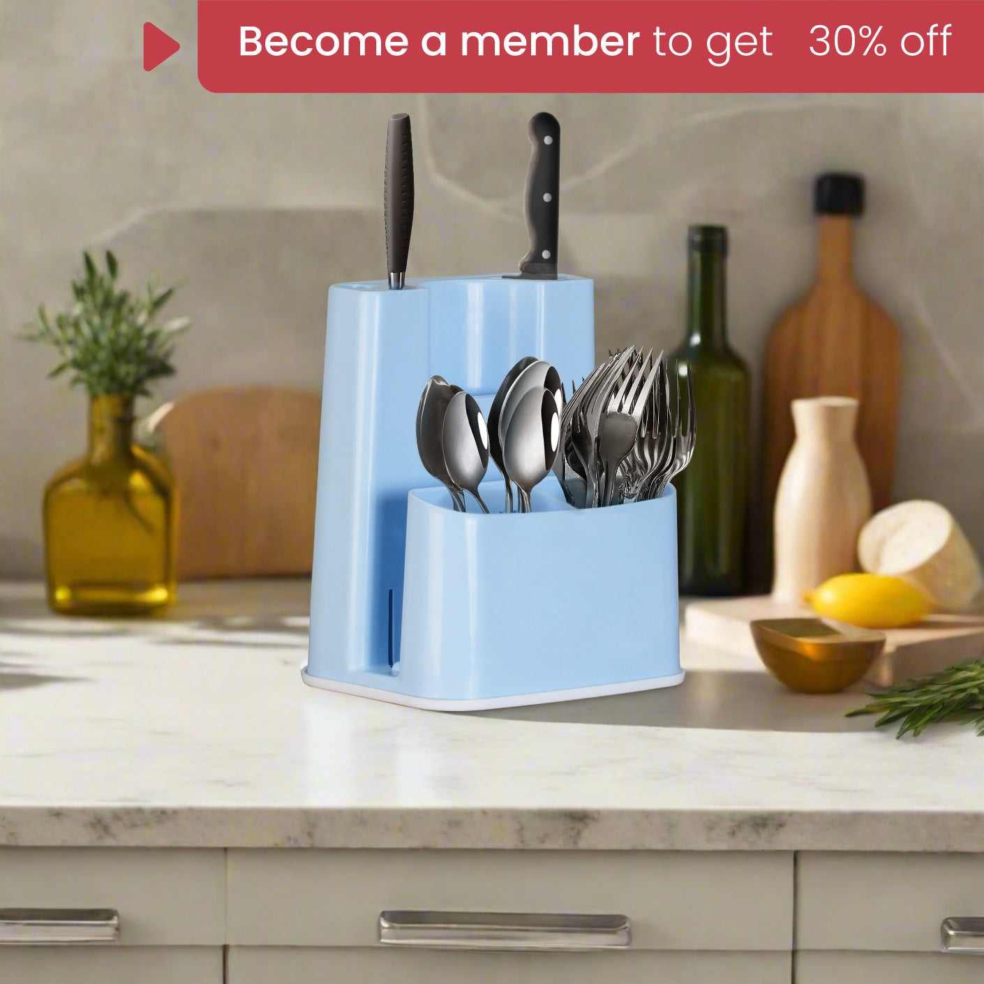 KITCHEN KNIFE/CUTTING BOARD HOLDER (628)