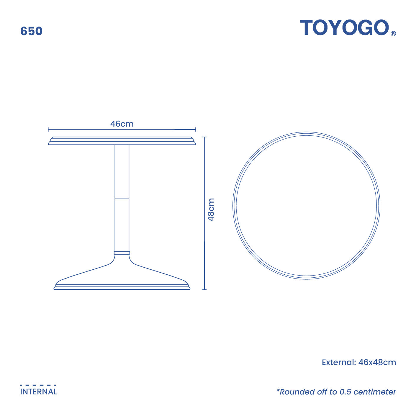 PARAGON TABLE (ROUND) (650)