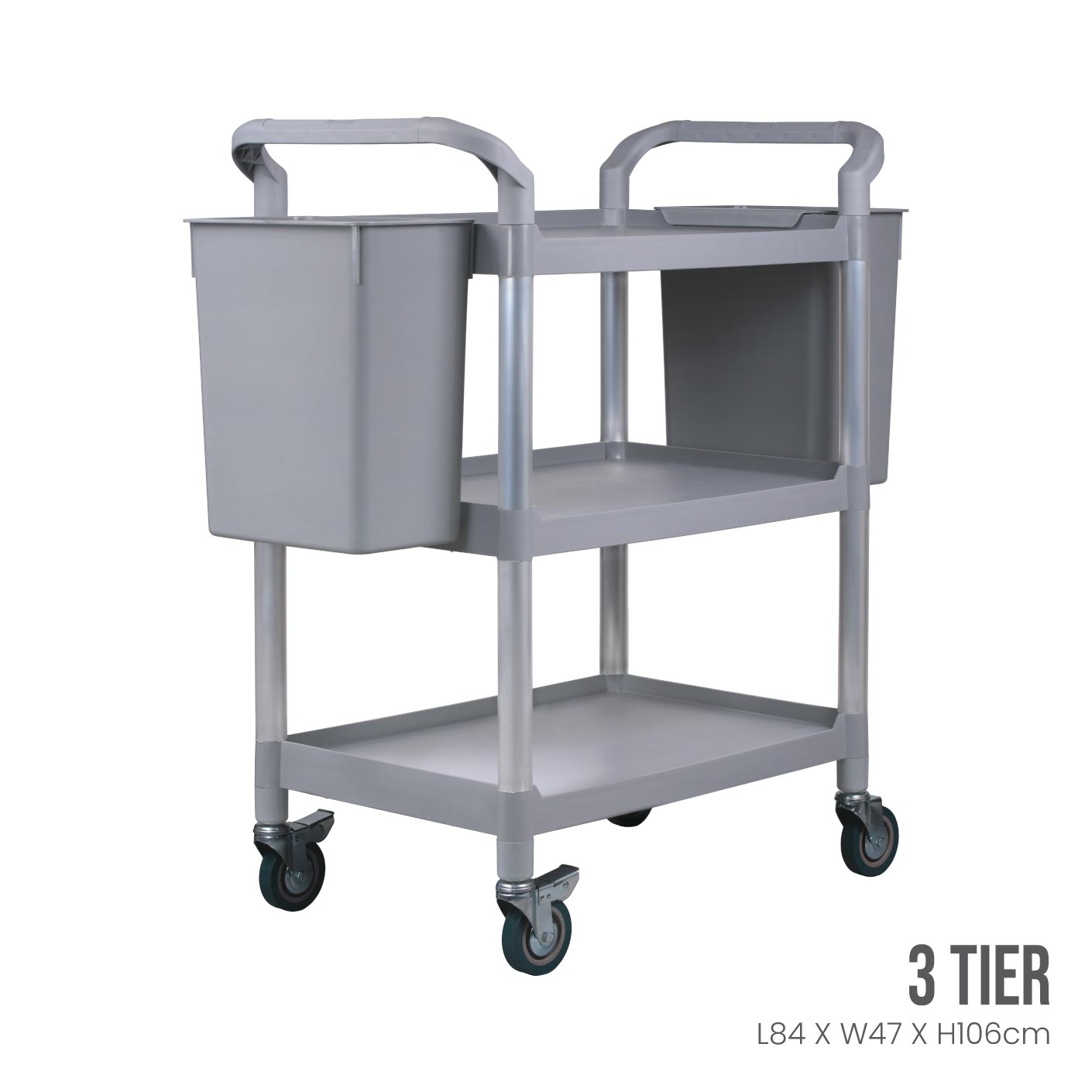 3 TIER CATERING CART W/WHLS (682)