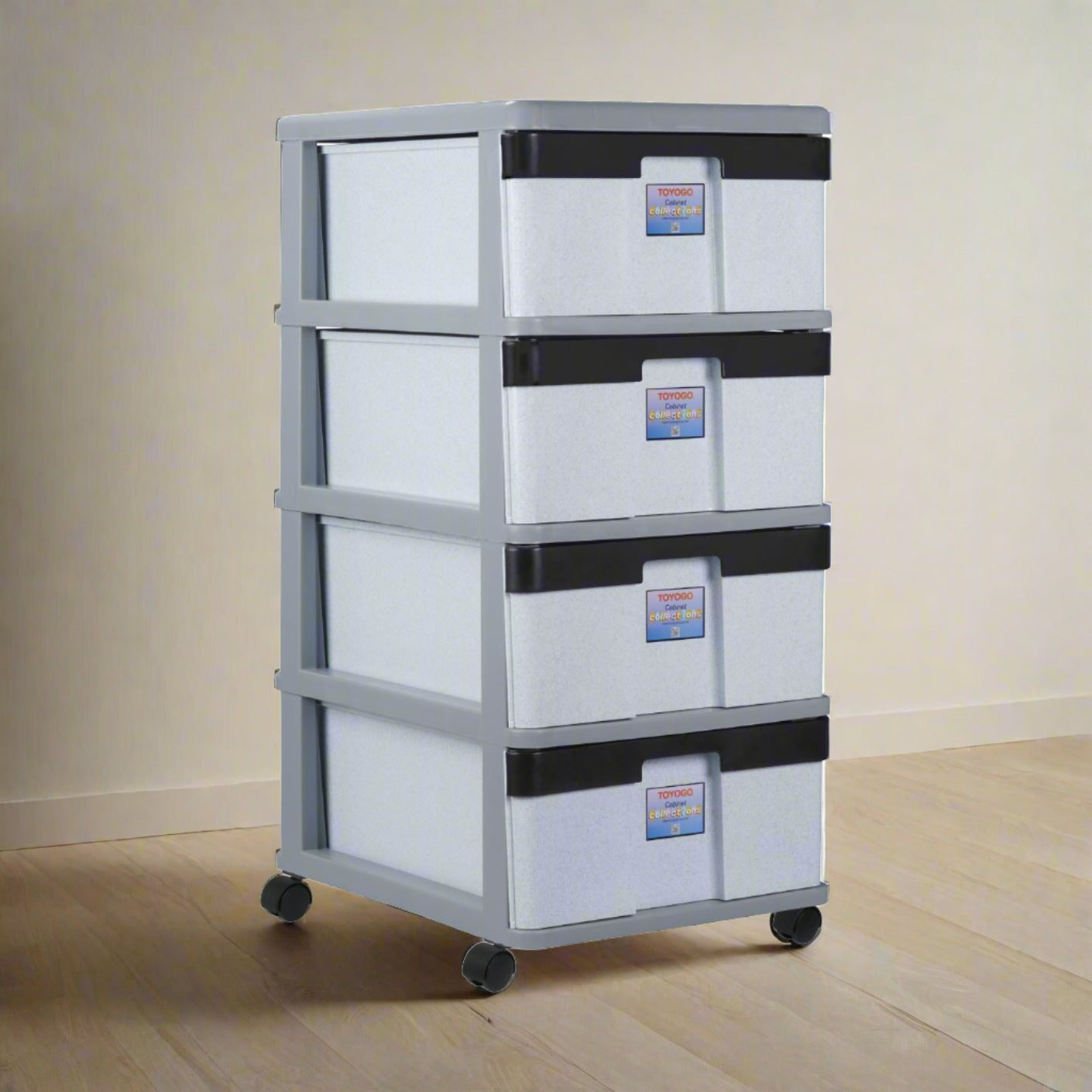 4 TIER XL CABINET W/WHEELS (704-4)