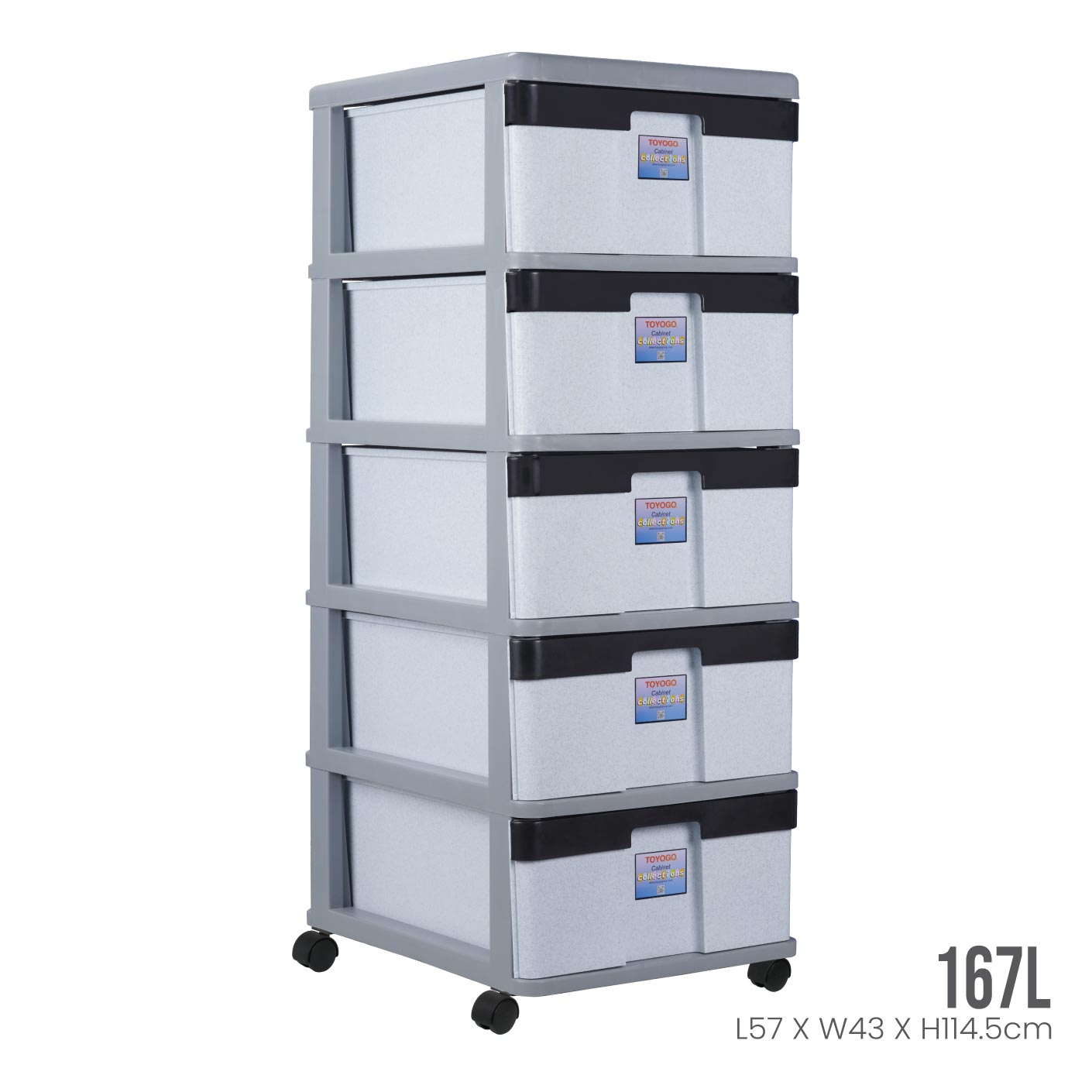 5 TIER XL CABINET W/WHEELS (704-5)