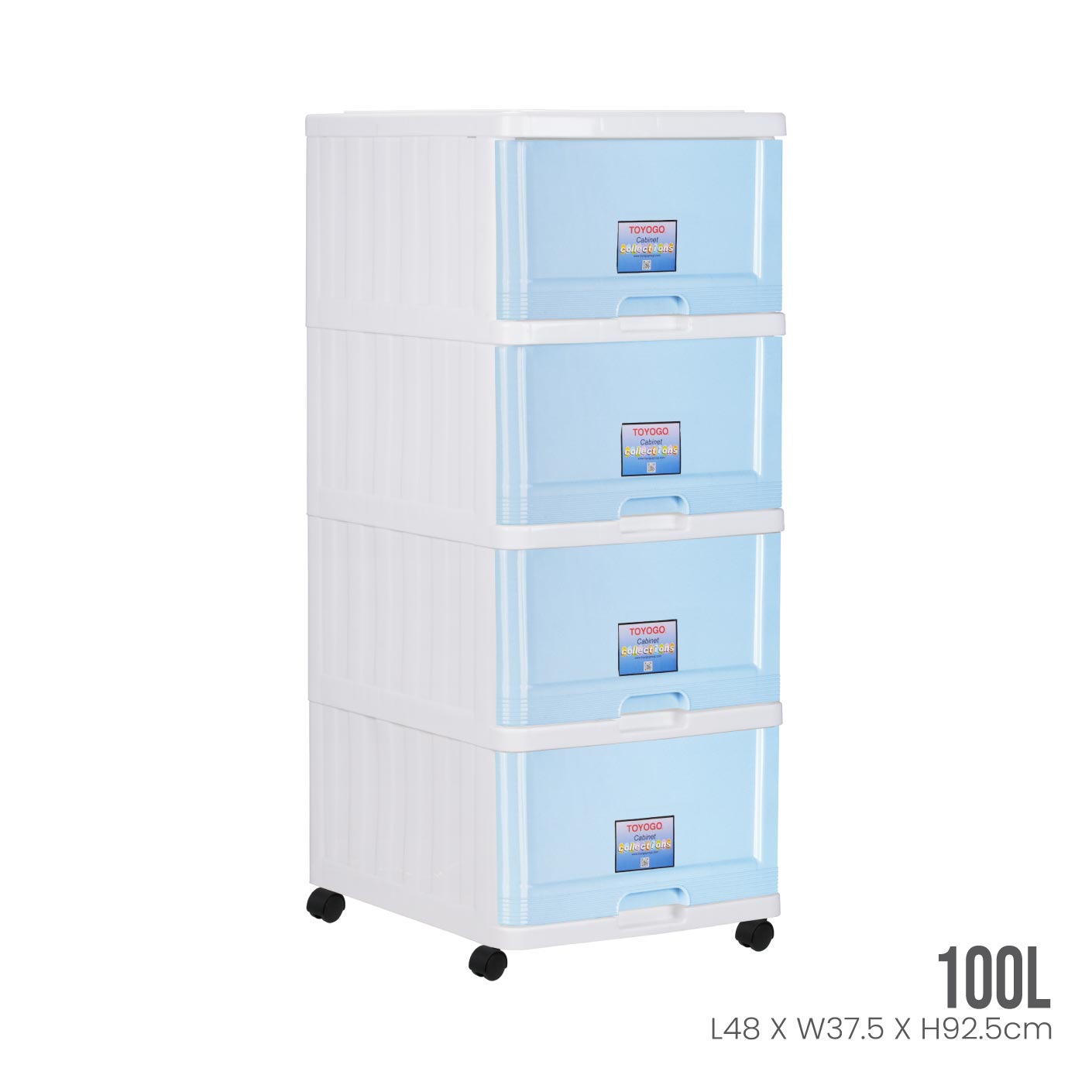 4 TIER MENTON DRAWER W/WHLS (707-4)