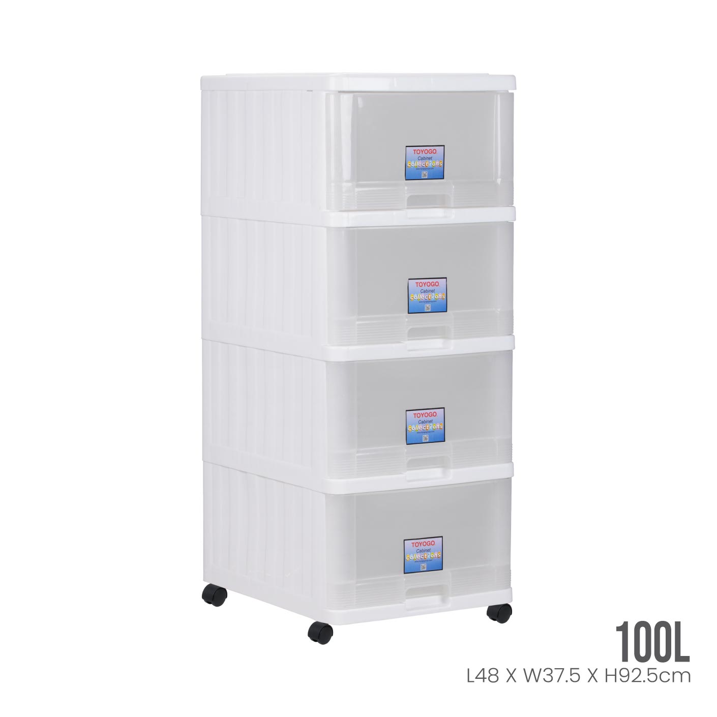 4 TIER MENTON DRAWER W/WHLS (707-4)