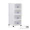 4 TIER MENTON DRAWER W/WHLS (707-4)
