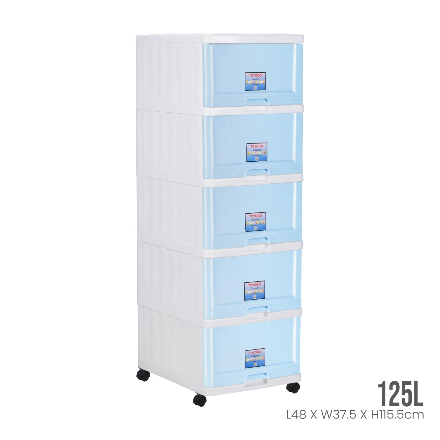 5 TIER MENTON DRAWER W/WHLS (707-5)