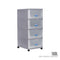 4 TIER MENTON DRAWER W/WHLS (709-4)