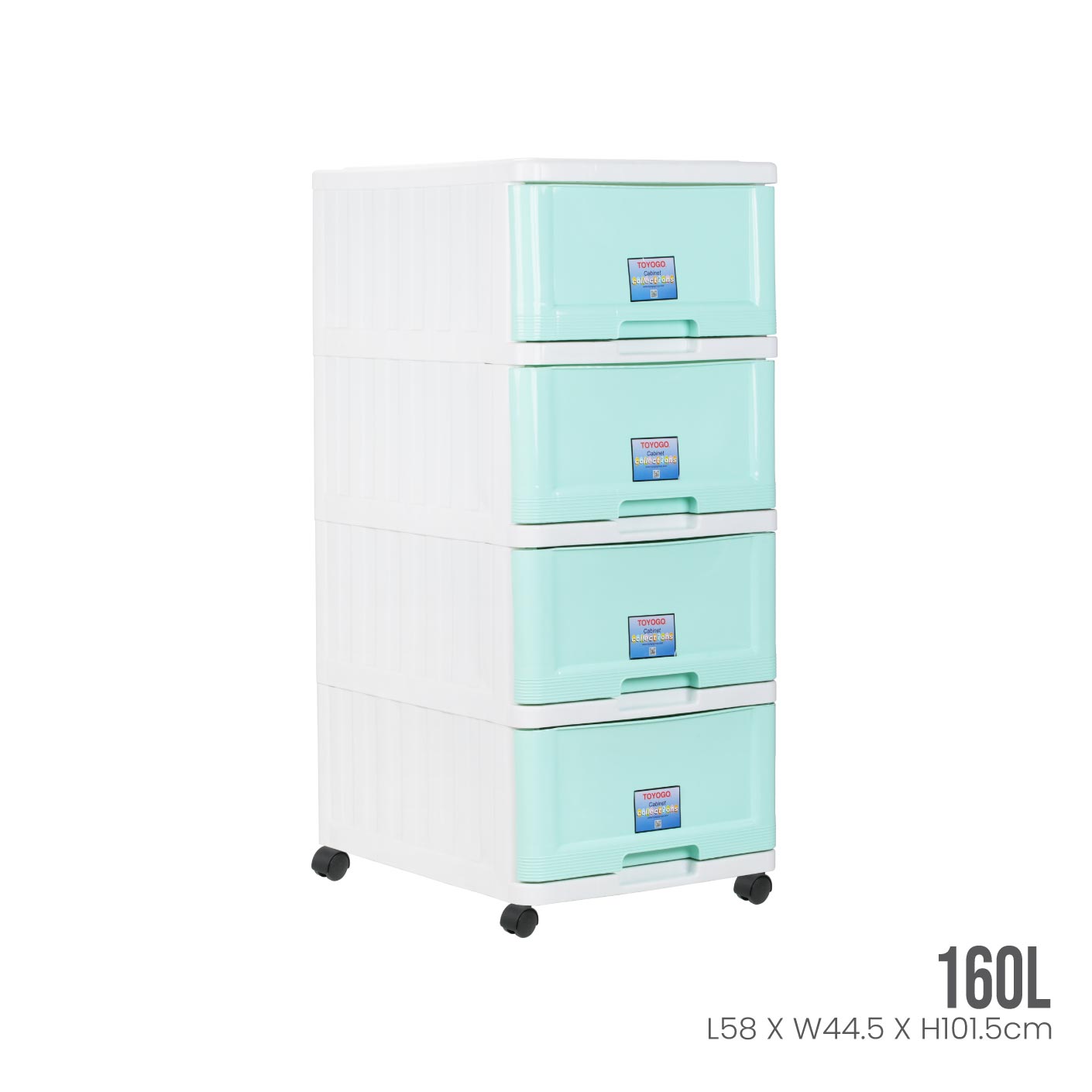 4 TIER MENTON DRAWER W/WHLS (709-4)