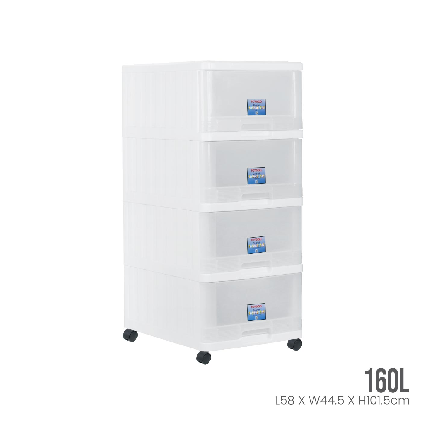 4 TIER MENTON DRAWER W/WHLS (709-4)