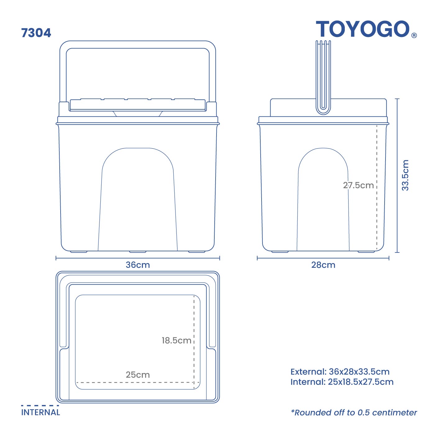 CHILLMATE RECT ICE BOX 14L (7304)