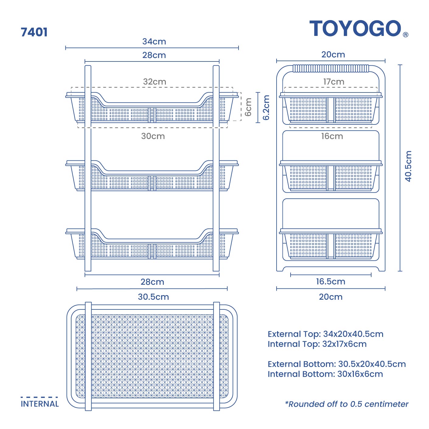 3 LAYER DM TRAY (7401)
