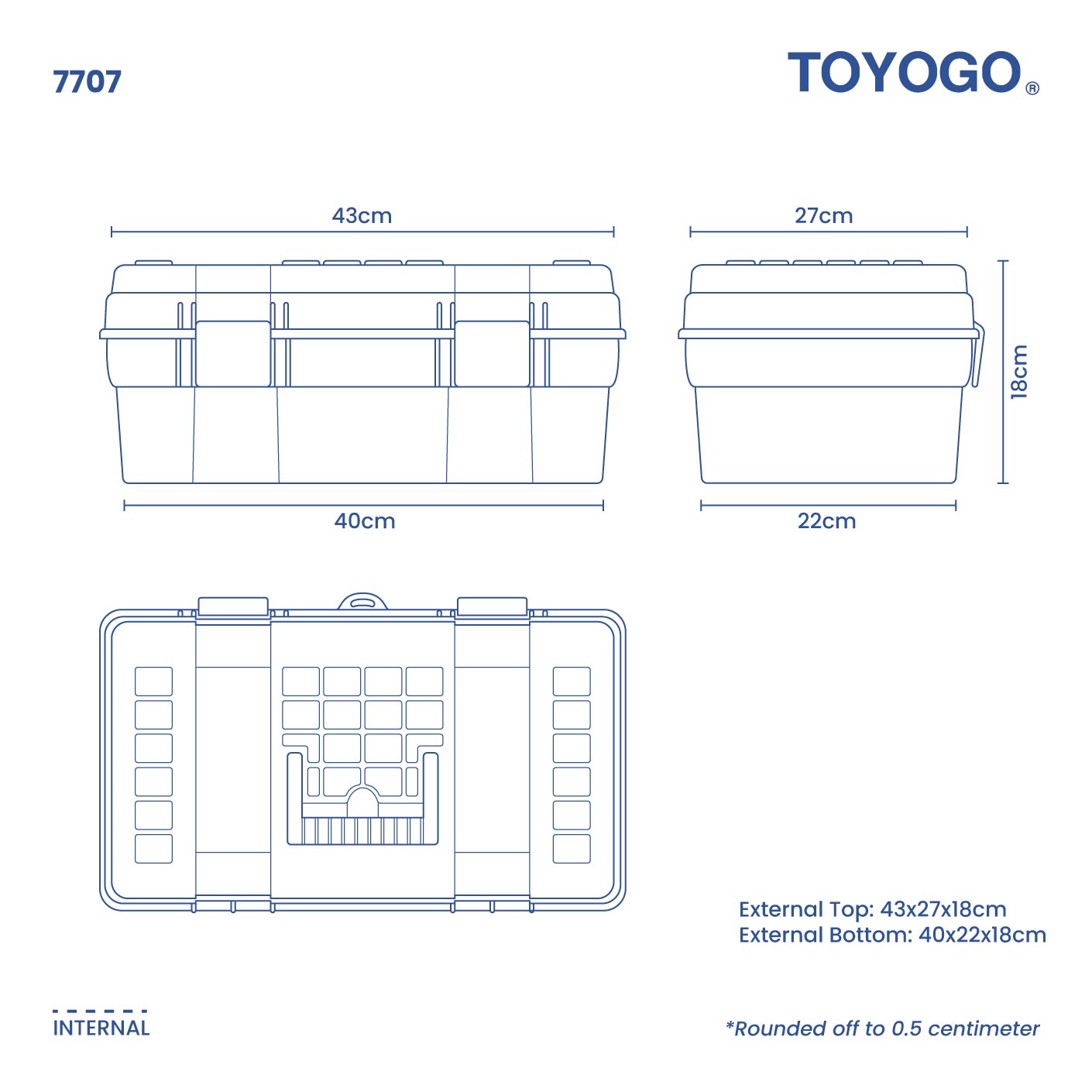 MEDIUM TOOLS BOX (7707)