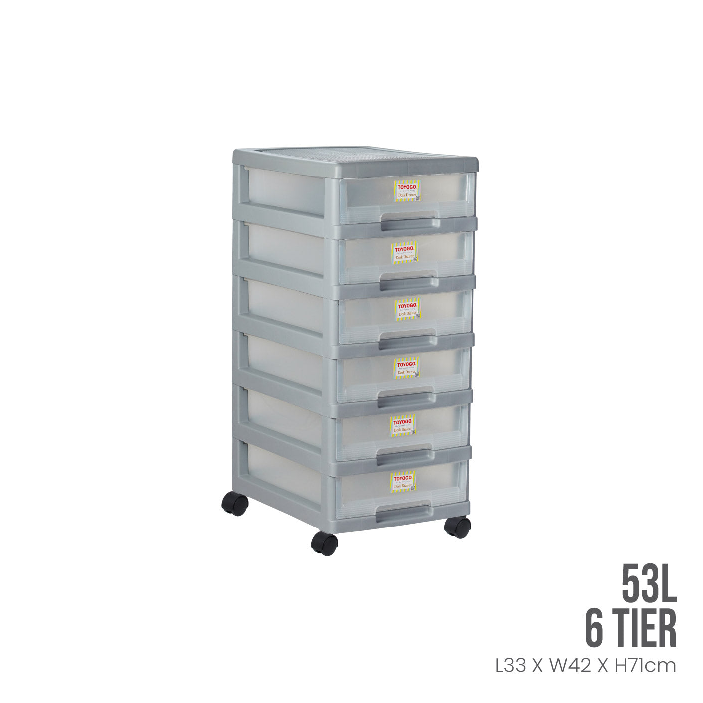 6 TIER MARINE DOC DRAWER W/WHL (801-6)