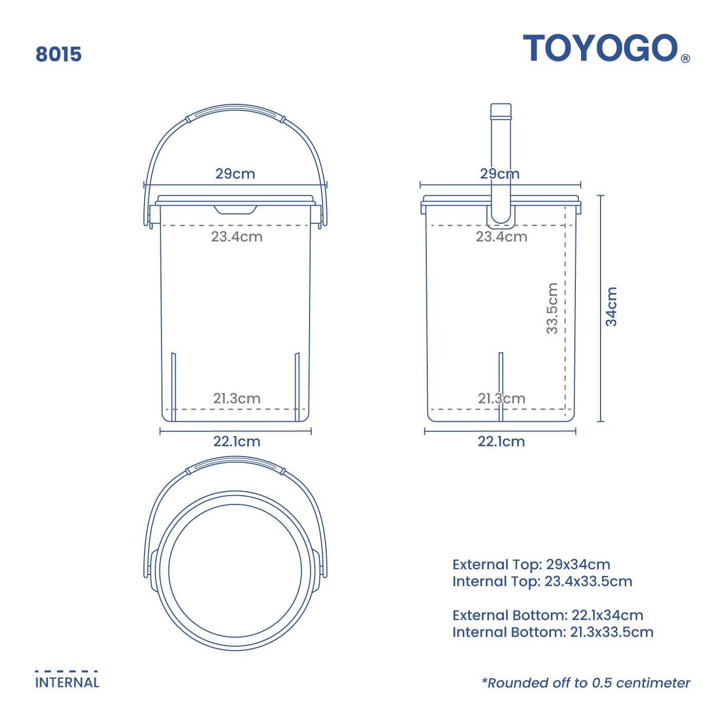 AIRTIGHT HANDY CONTAINER (M) (8015)