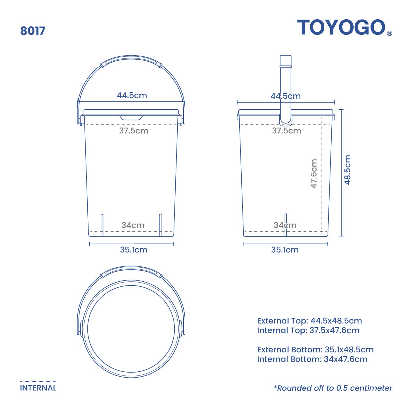 AIRTIGHT HANDY CONTAINER (XL) (8017)