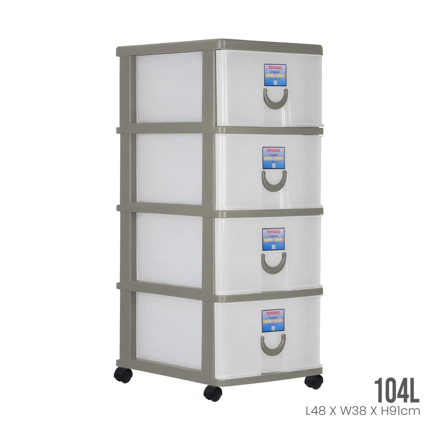 4 TIER STOCKER W/WHEELS (803-4)