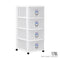 4 TIER BITANIC CABINET W/WHL (804-4)