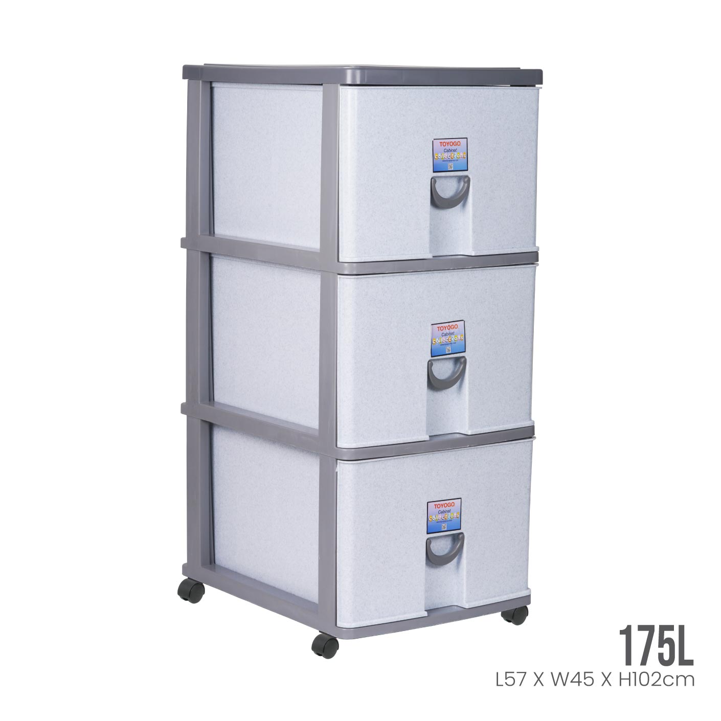 3 TIER TITANIC CABINET W/WHL (805-3)