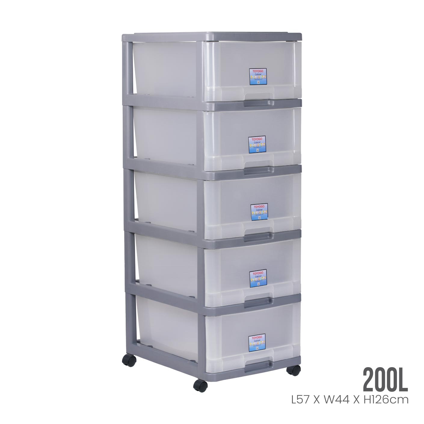 5 TIER MENTON DRAWER W/WHL (807-5)