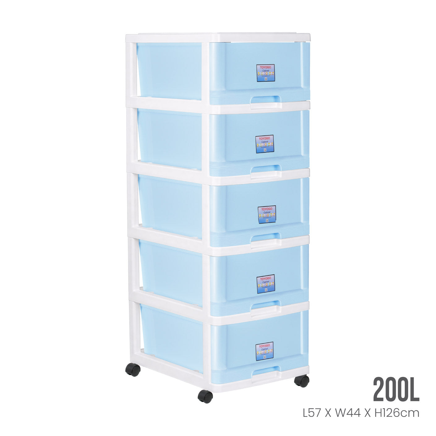 5 TIER MENTON DRAWER W/WHL (807-5)