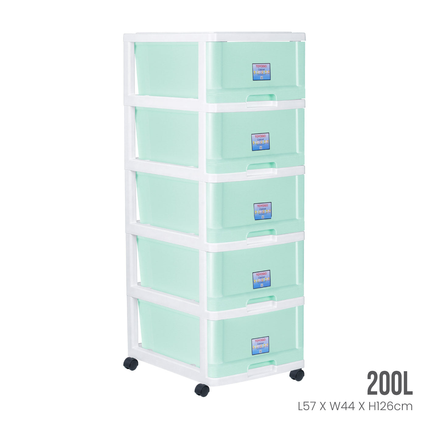 5 TIER MENTON DRAWER W/WHL (807-5)