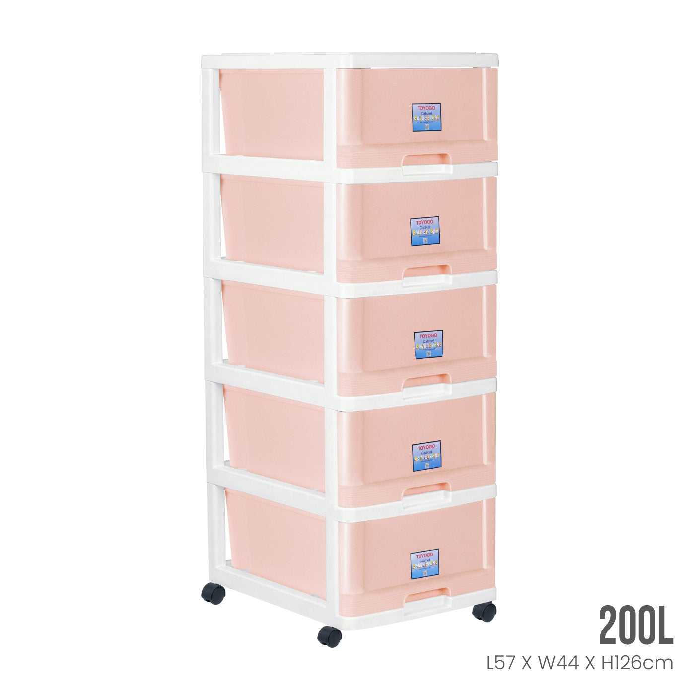 5 TIER MENTON DRAWER W/WHL (807-5)