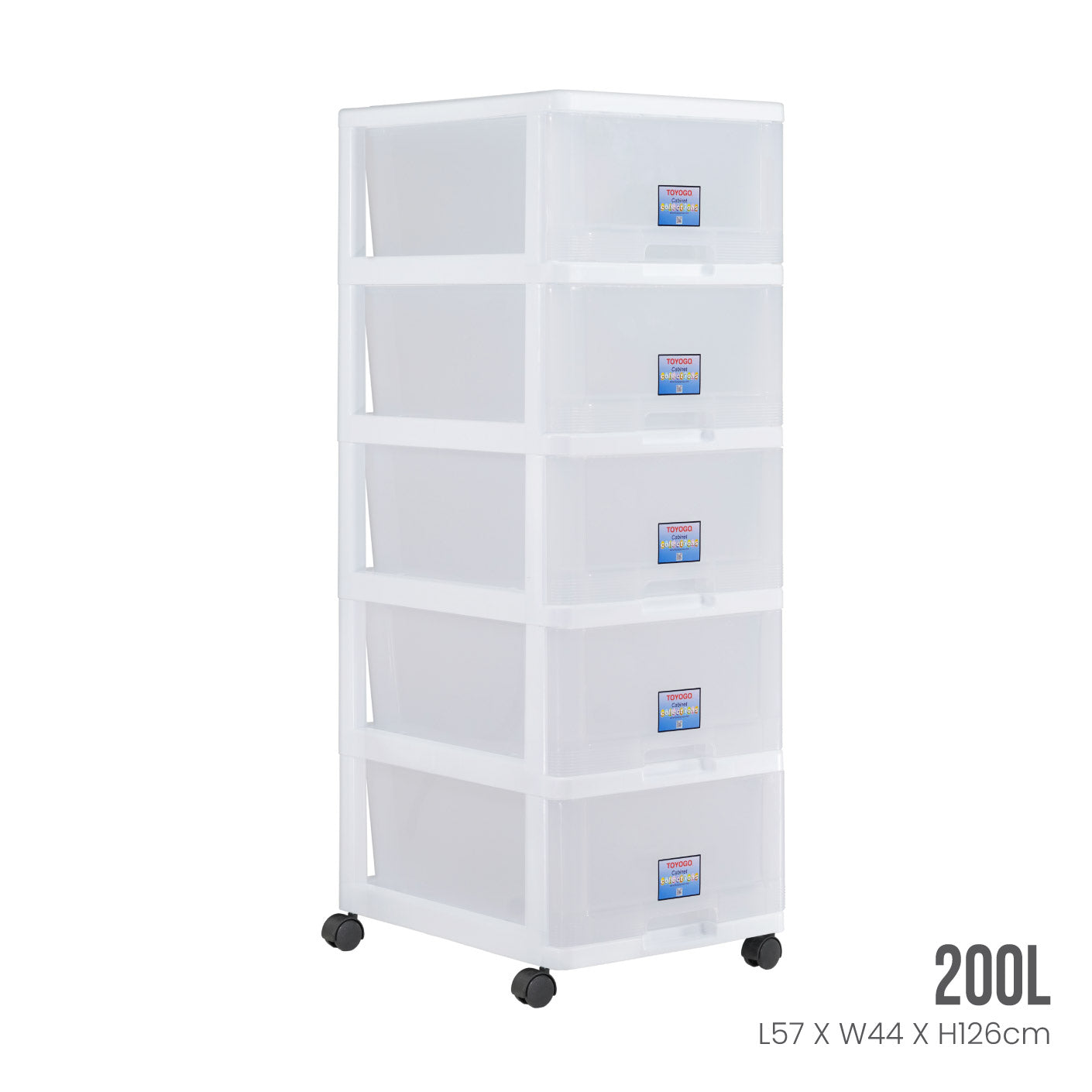 5 TIER MENTON DRAWER W/WHL (807-5)