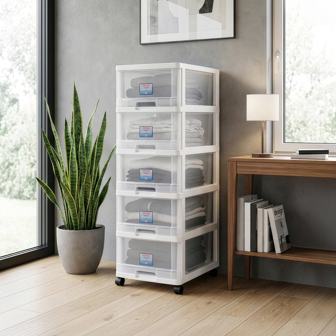 5 TIER MENTON DRAWER W/WHL (807-5)