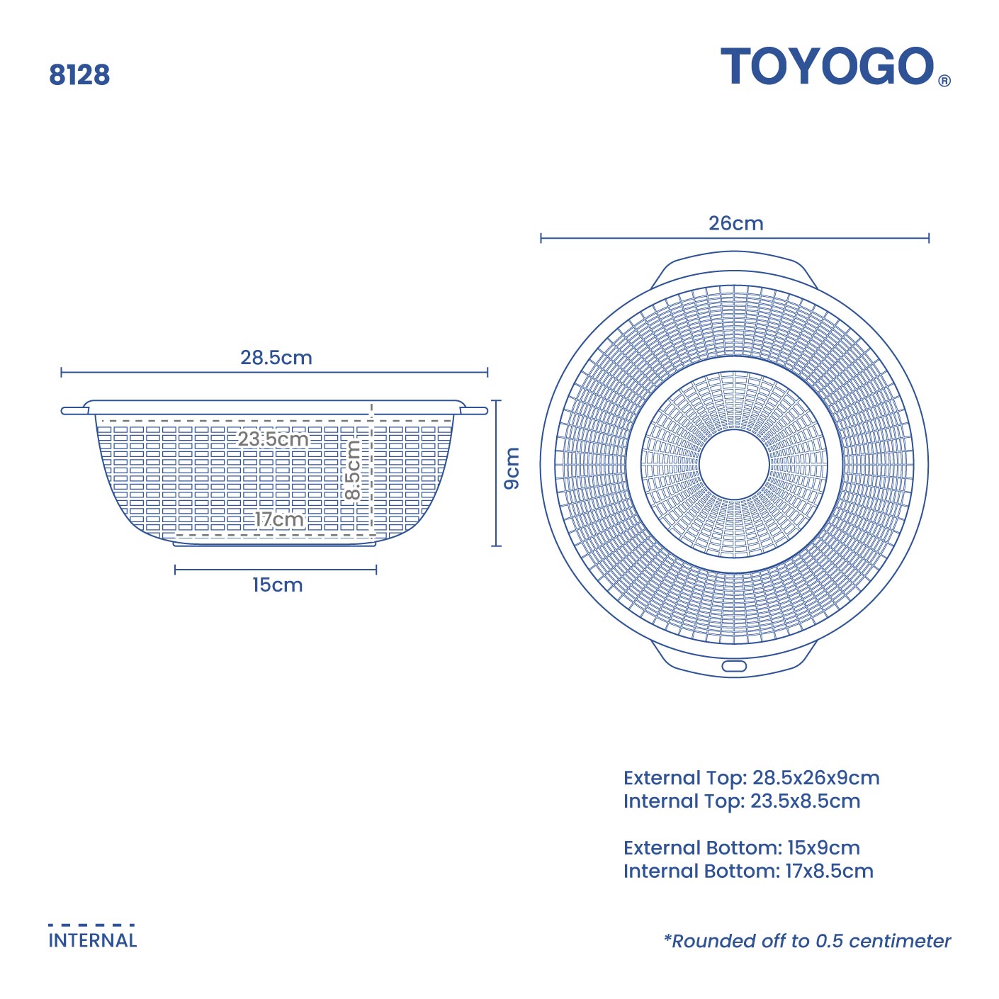 COLANDER 28CM (8128)