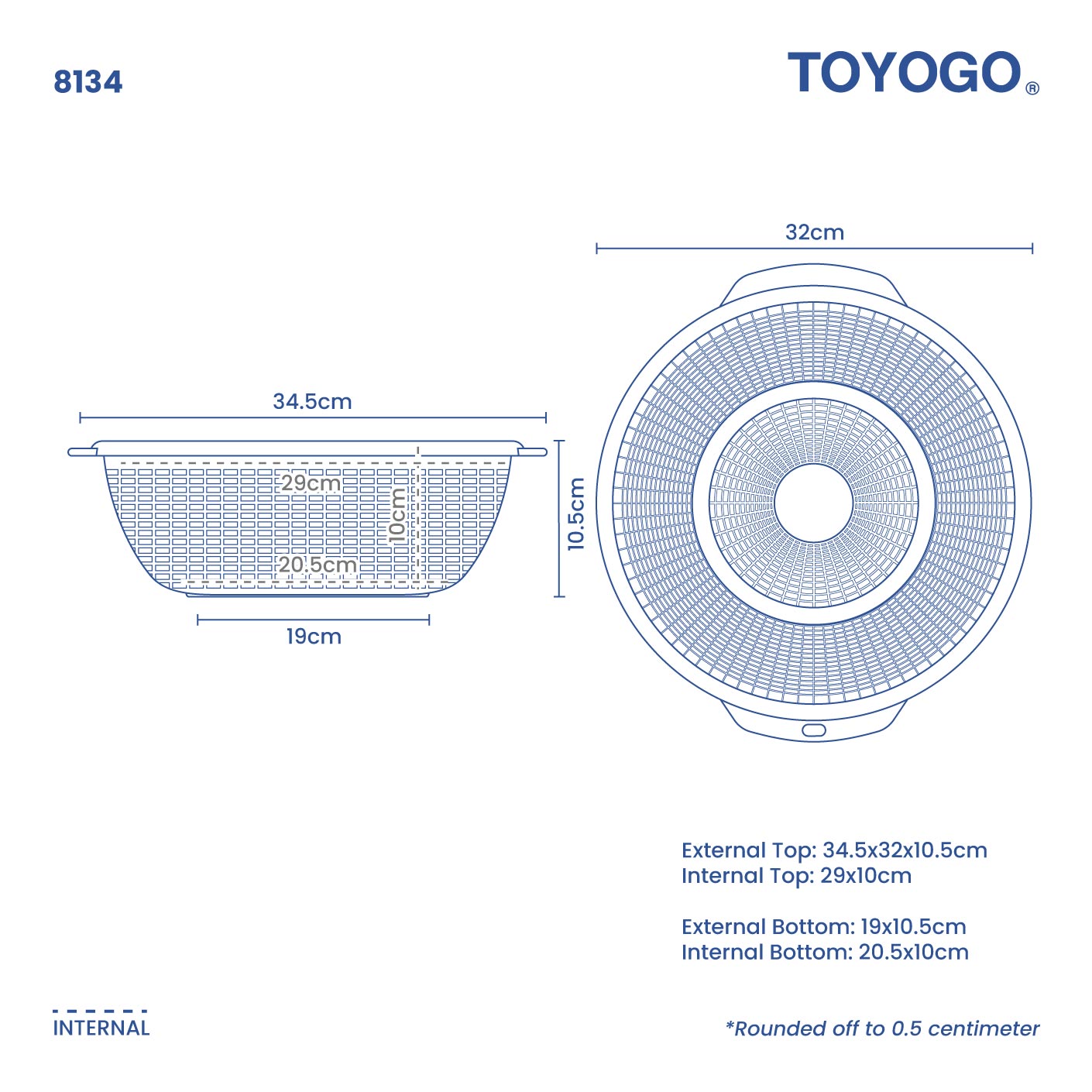 COLANDER 34CM (8134)