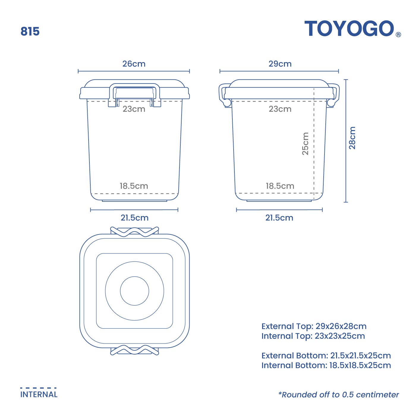 RICE CONTAINER (S) (815)