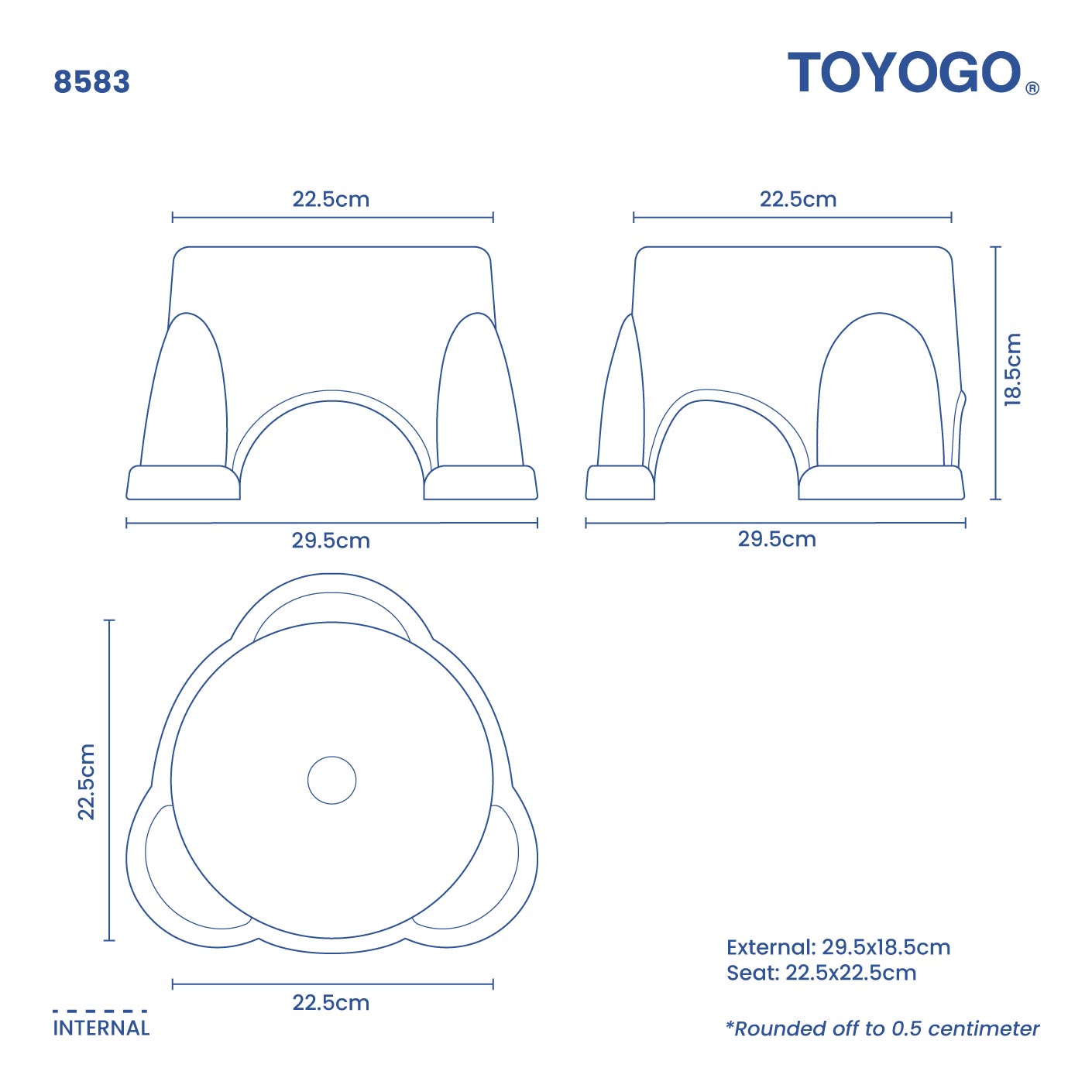 IDEAL STOOL ROUND (8583)