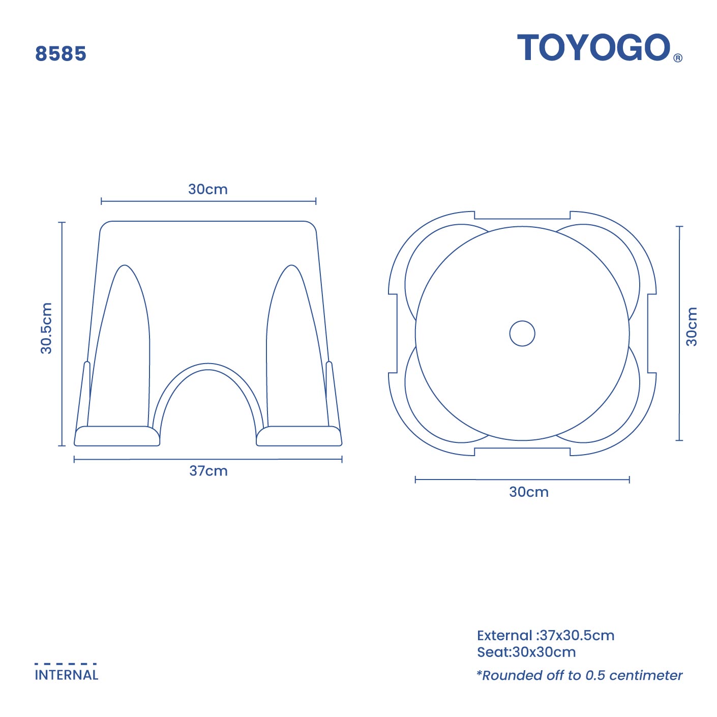 IDEAL STOOL ROUND (8585)