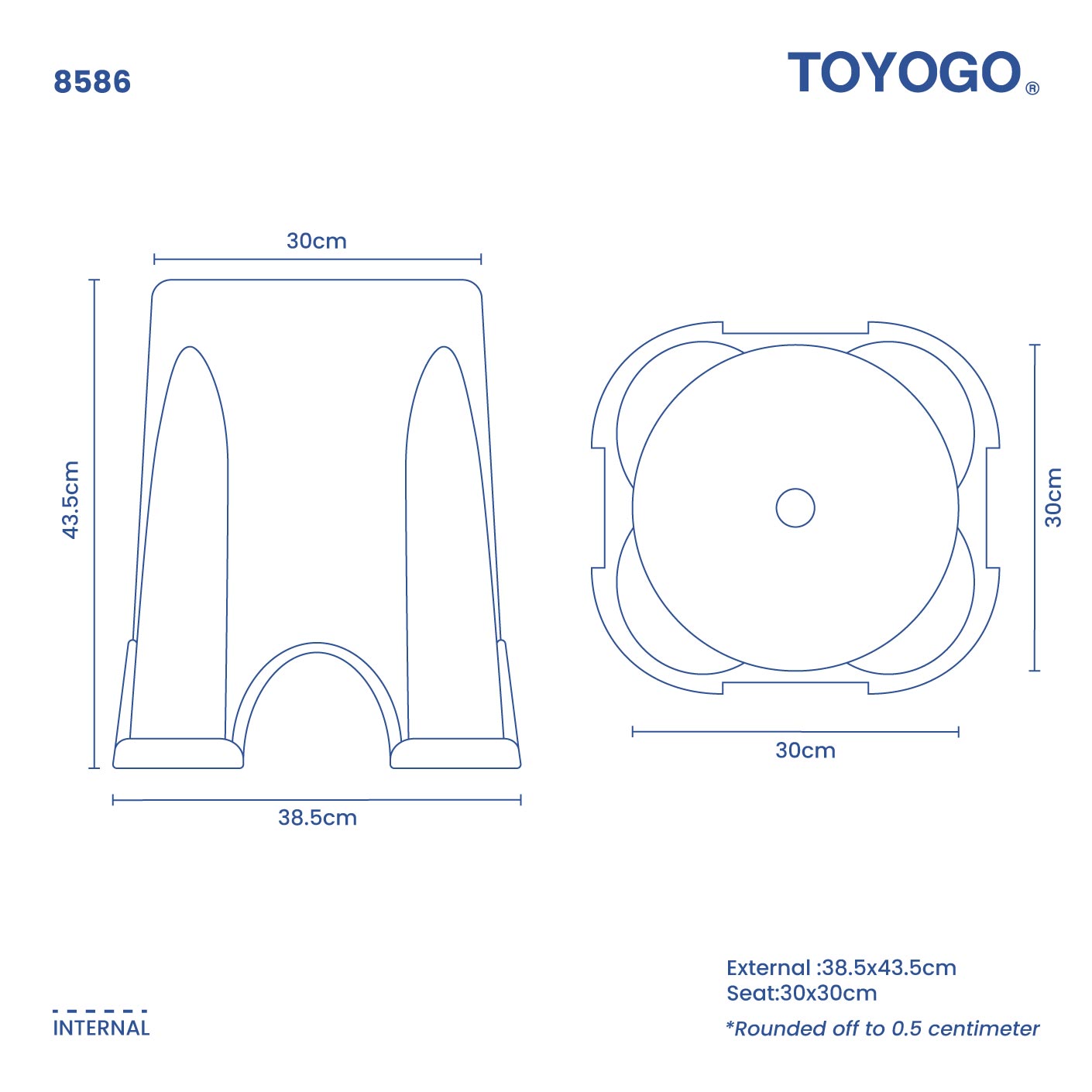 IDEAL STOOL ROUND (8586)
