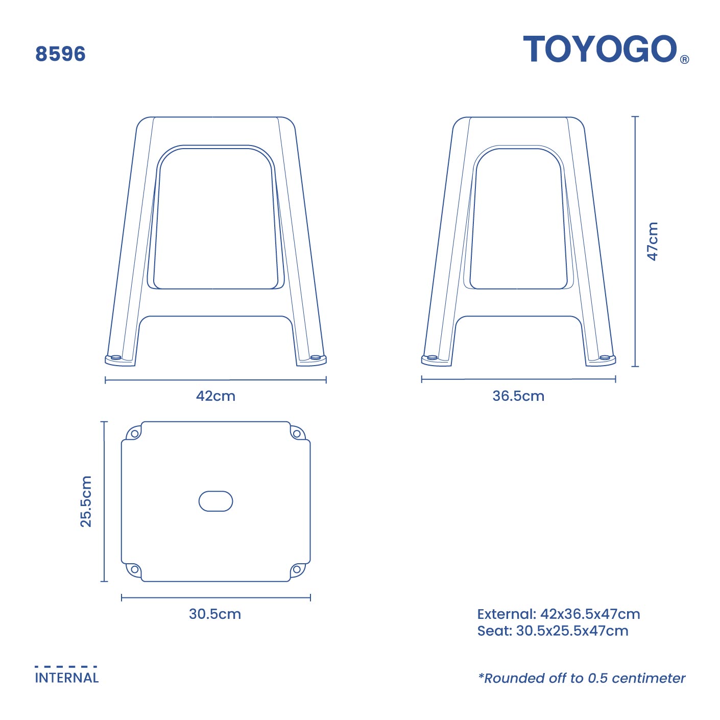 DINING STOOL SQ (8596)