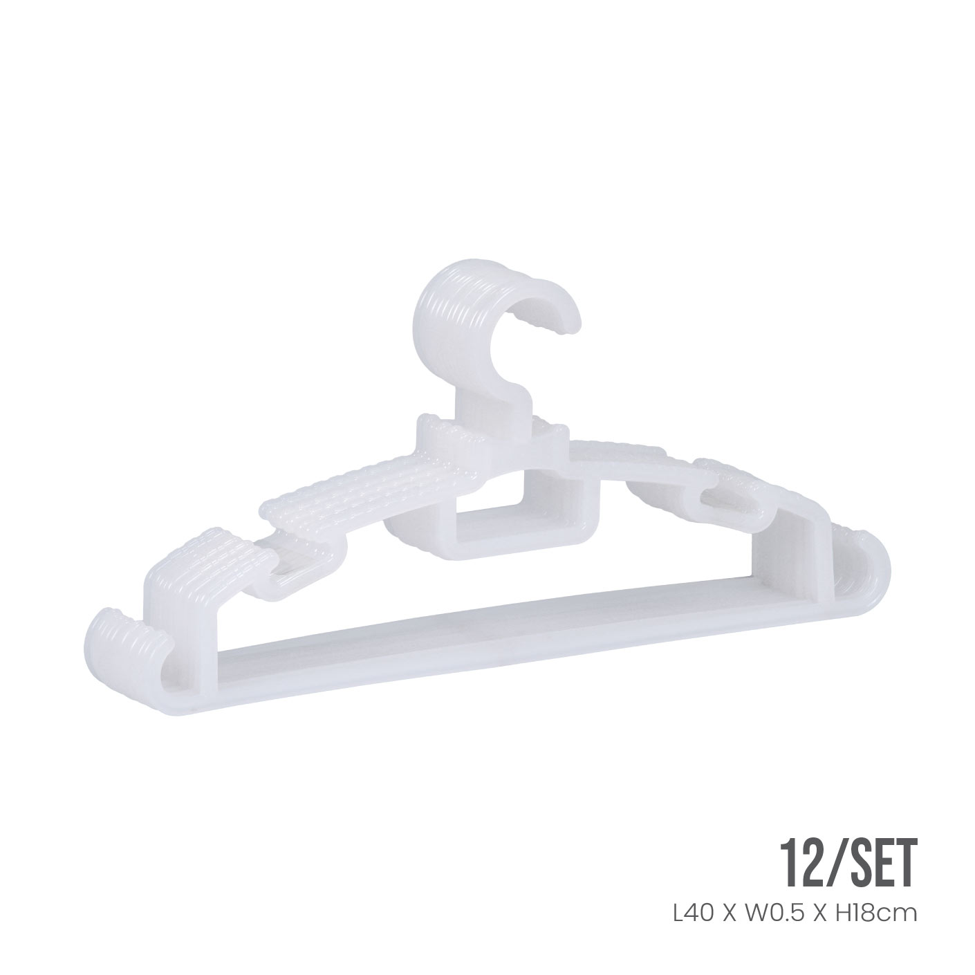 12S SLIM DURABLE HANGER (86-12P)