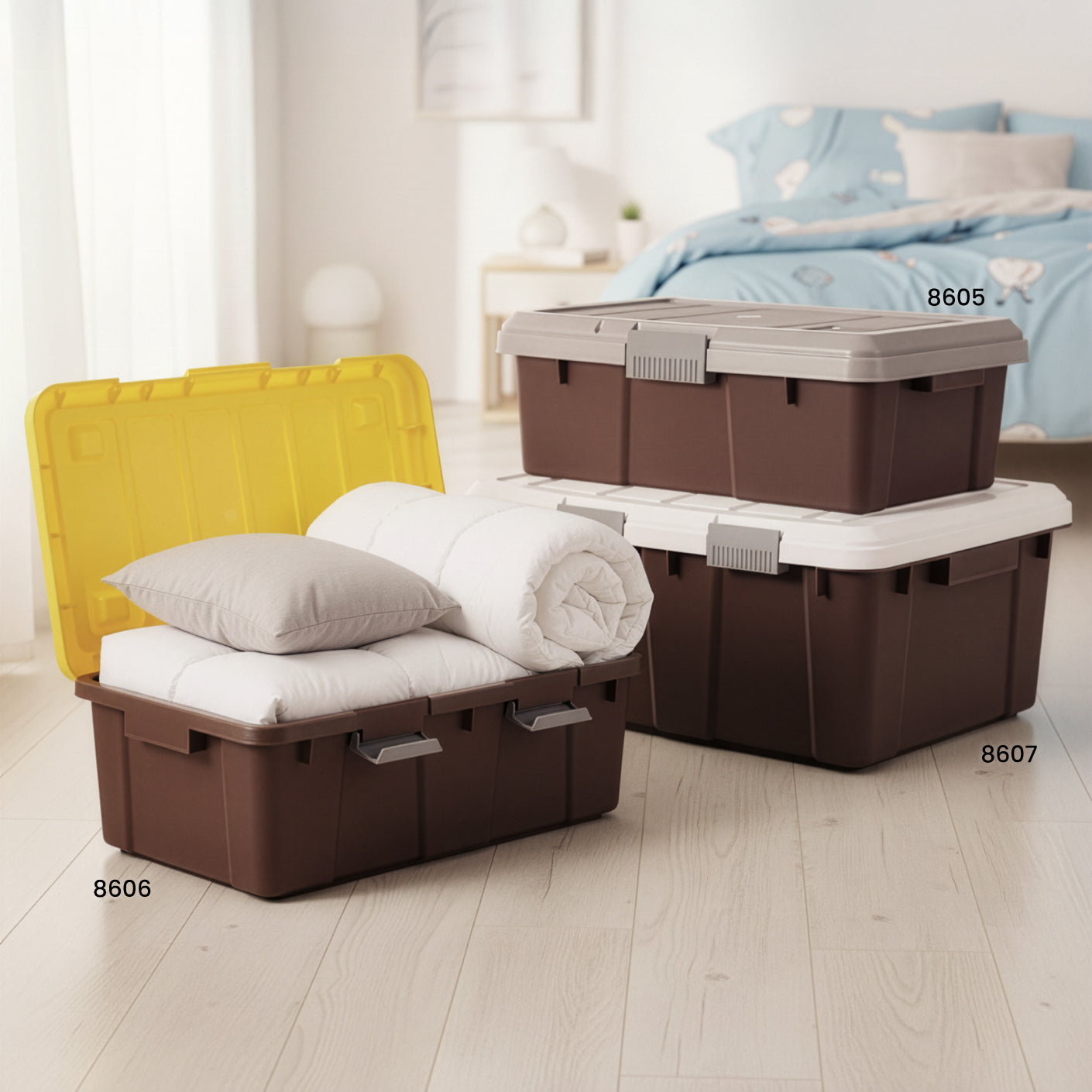 RUGGED BOX (1 CLIP) BRW (8605)