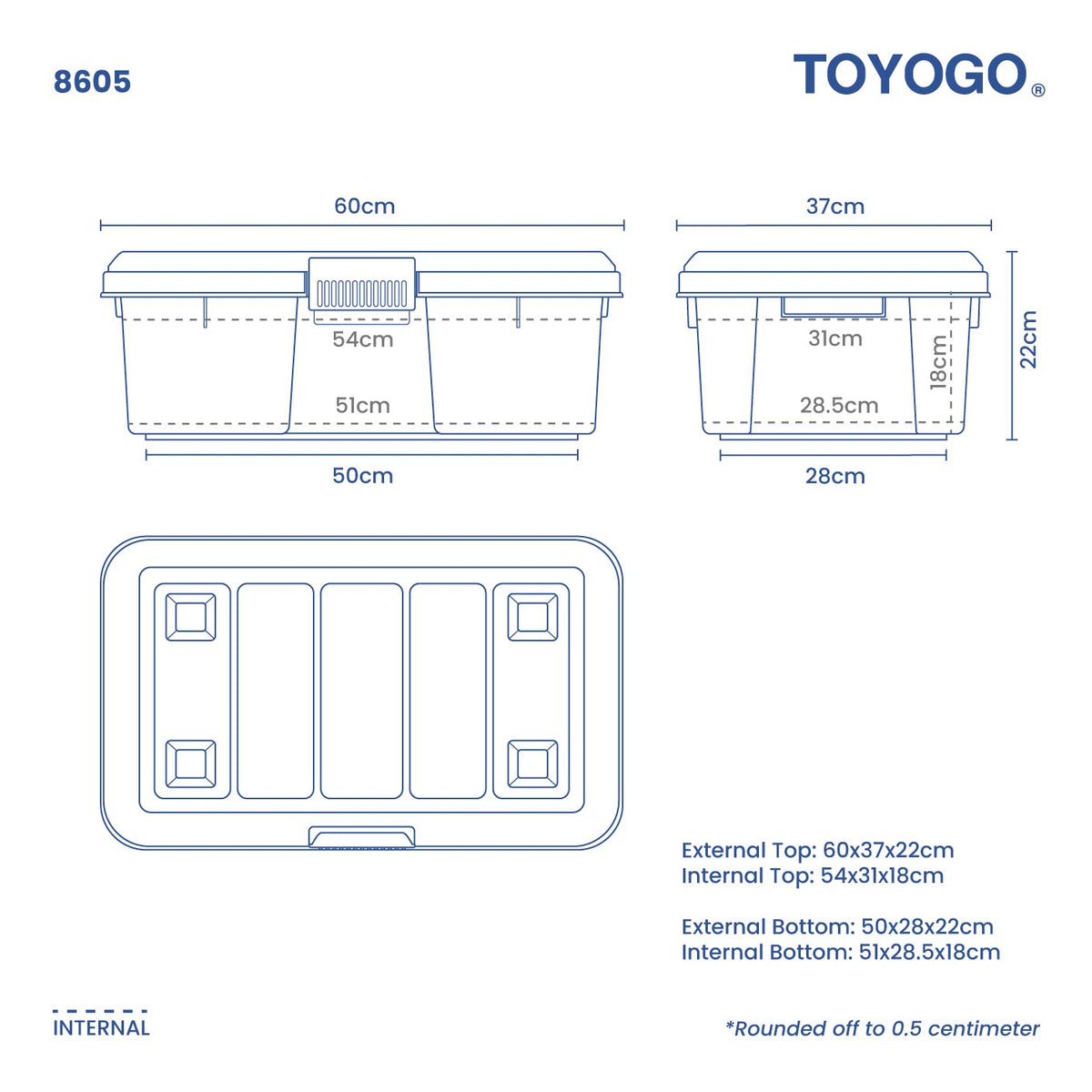 RUGGED BOX (1 CLIP) BRW (8605) | TOYOGO Singapore – TOYOGO For Business