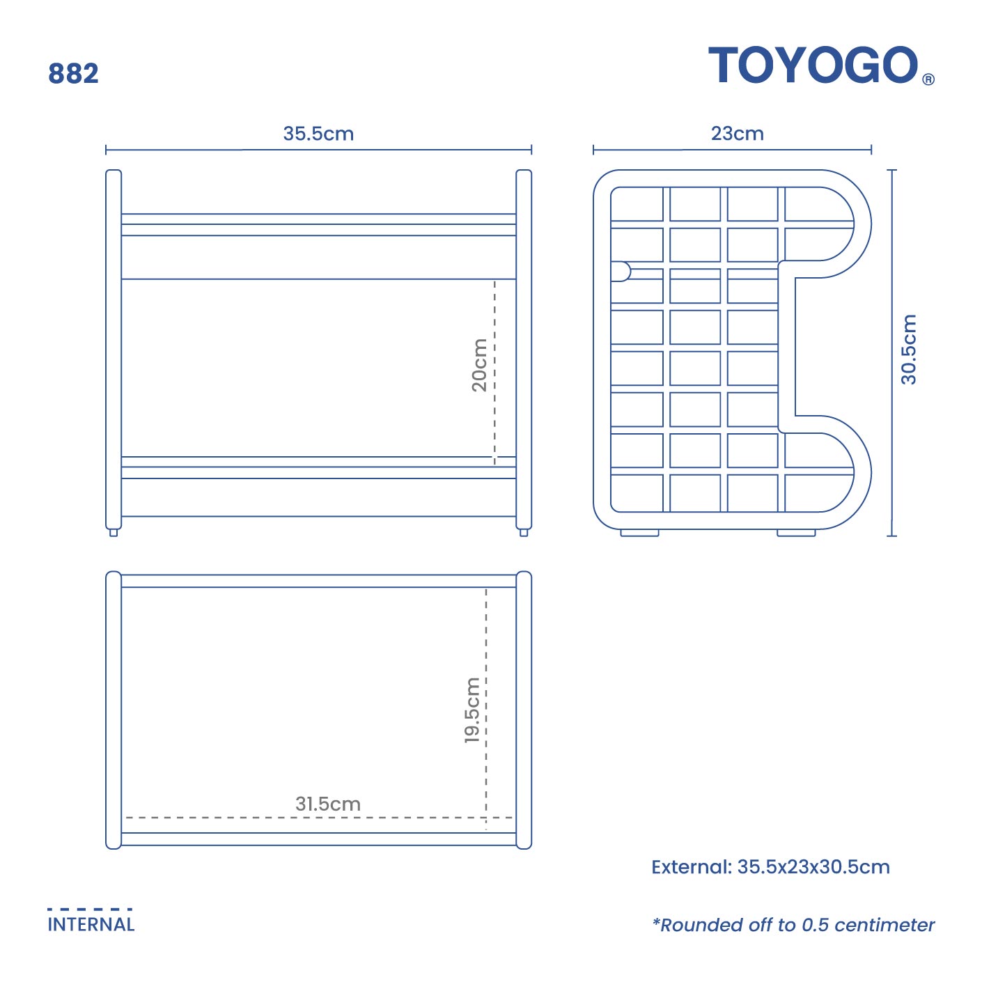 2 LAYER DM TRAY (882)