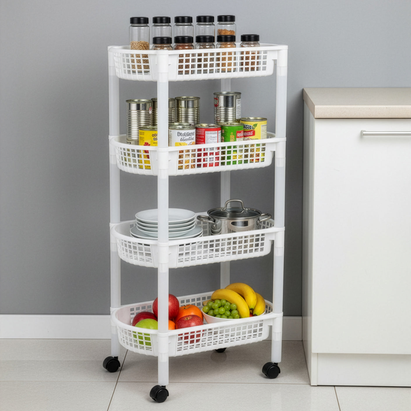 4 TIER PLACER TROLLEY (886-4)