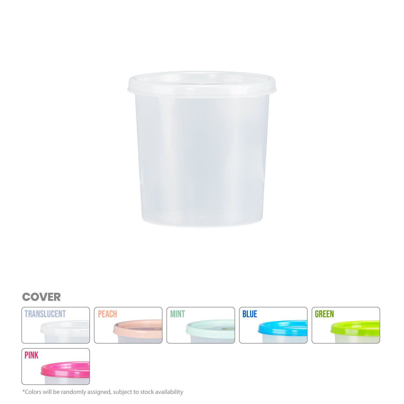 ROUND CONTAINER W/LID (8877)
