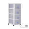 4 TIER MENTON DRAWER W/WHLS (903-4)