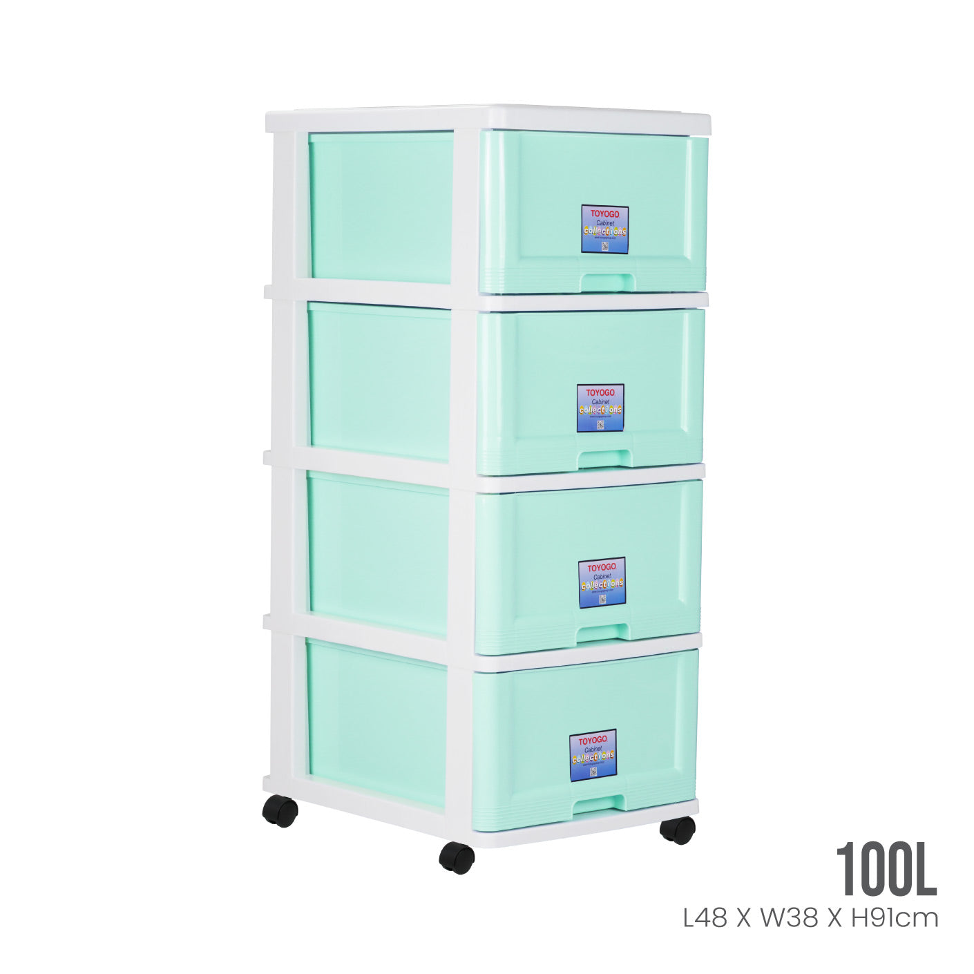 4 TIER MENTON DRAWER W/WHLS (903-4)