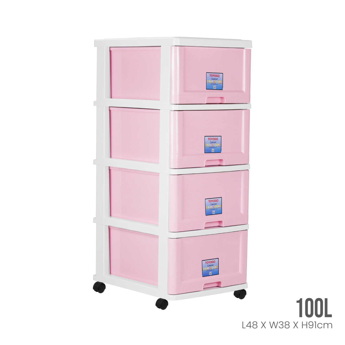 4 TIER MENTON DRAWER W/WHLS (903-4)